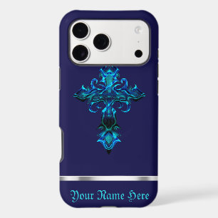 Blue Mediaeval Cross iPhone XS Max Case