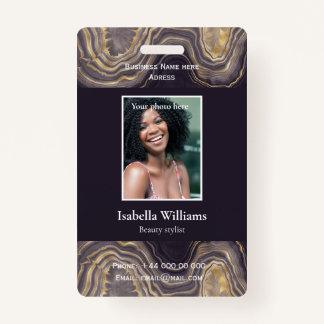 Blue Medical Facility or Business Member Badge ID Badge