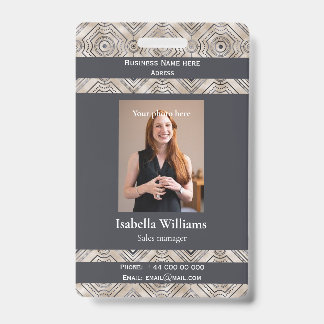 Blue Medical Facility or Business Member Badge ID Badge