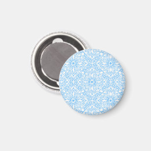 Blue Mediterranean Italian Tile Decorative Pattern Magnet