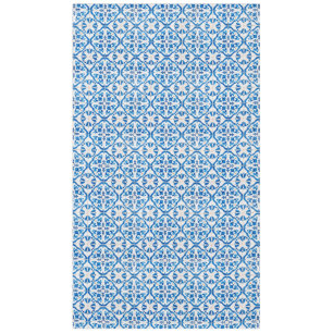 Blue Mediterranean Tile Pattern – Elegant Azulejo  Tablecloth
