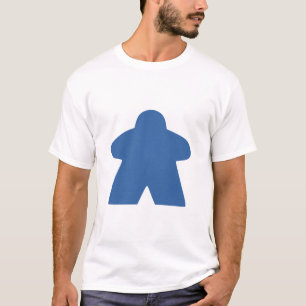 Blue Meeple Board Game Piece T-Shirt