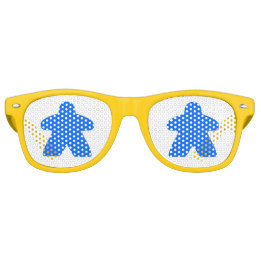 Blue Meeple by Blackburn Ink Retro Sunglasses