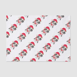 Blue Merle Aussie Christmas Pup Tissue Paper