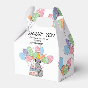 Blue Merle Aussiedoodle Dog Birthday Thank You  Favour Box