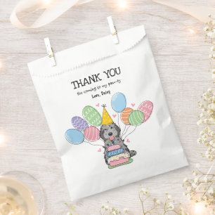 Blue Merle Cockapoo Cavapoo Birthday Party Favour Bags