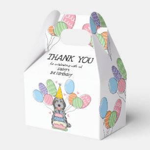 Blue Merle Cockapoo Cavapoo Birthday Thank You Favour Box