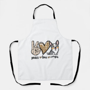 Blue Merle Corgi Apron