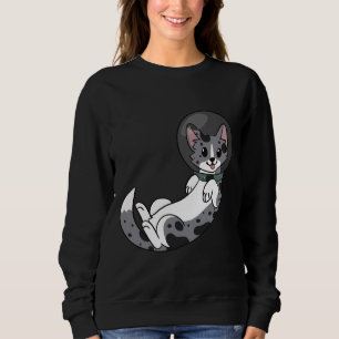 Blue Merle Corgi In Space Sweatshirt