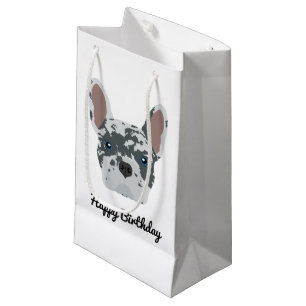 Blue Merle French Bulldog Small Gift Bag