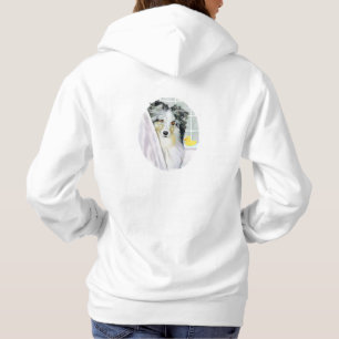 Blue Merle Sheltie Bath Hoodie