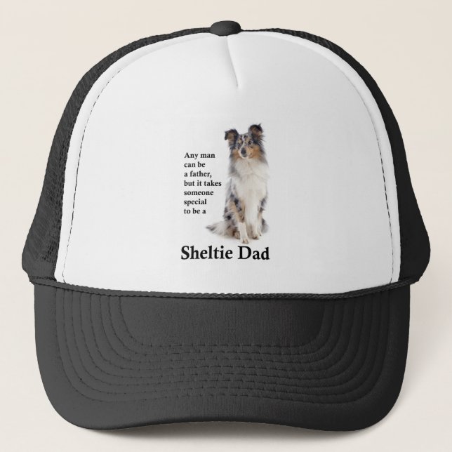 Blue Merle Sheltie Dad Hat (Front)