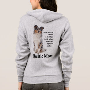 Blue Merle Sheltie Mum Jacket Hoodie