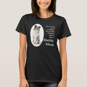 Blue Merle Sheltie Mum T-Shirt