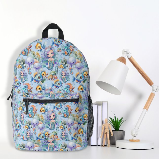 Blue Mermaid Backpack (Creator Uploaded)