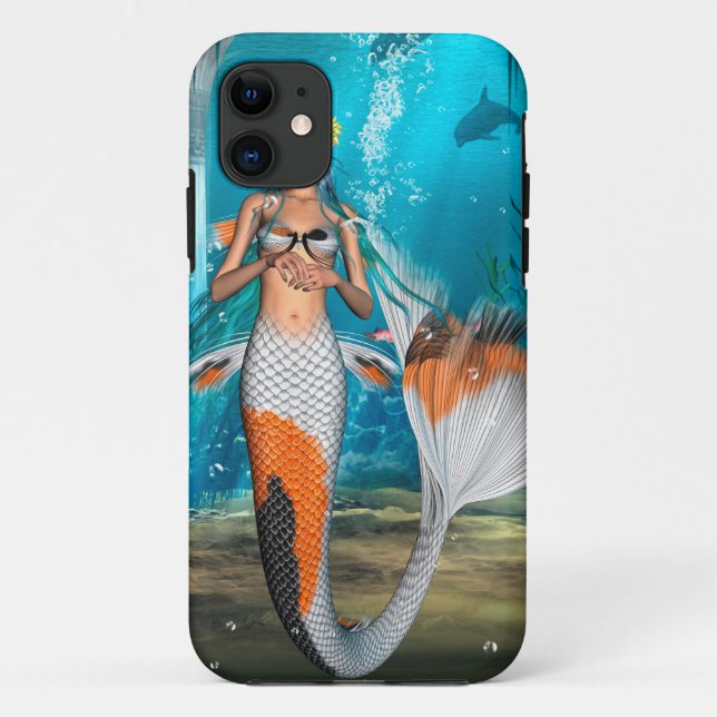 Blue Mermaid Case-Mate iPhone Case (Back)