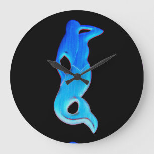 blue mermaid clock