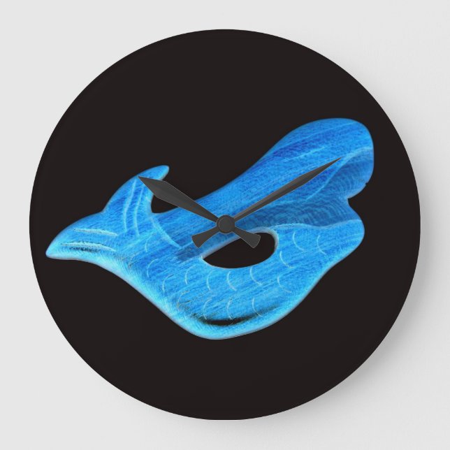 blue mermaid clock (Front)
