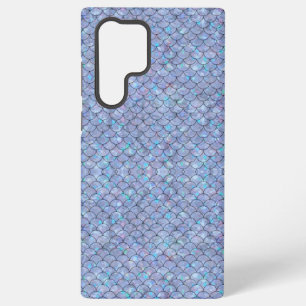 Blue Mermaid Fish Scales Holographic Glam Trendy  Samsung Galaxy Case