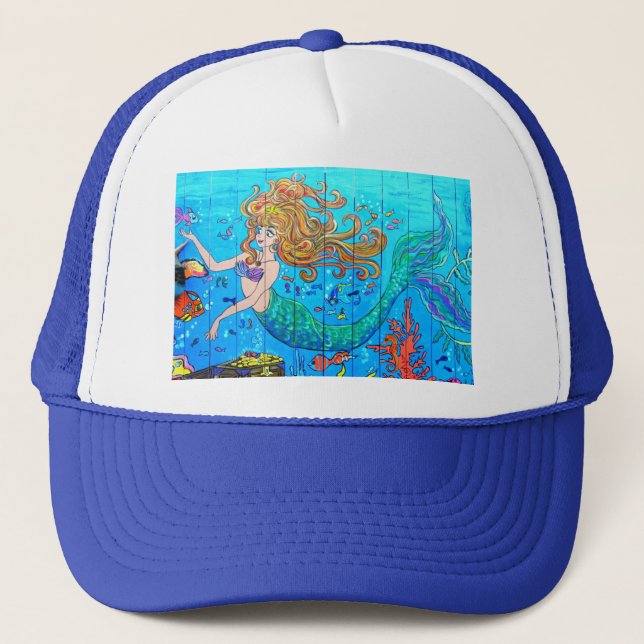 blue mermaid hat (Front)