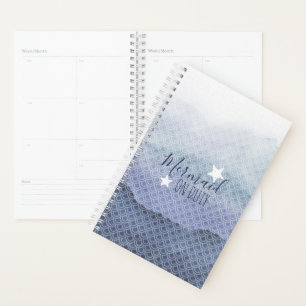 Blue Mermaid On Duty Weekly Monthly Planner
