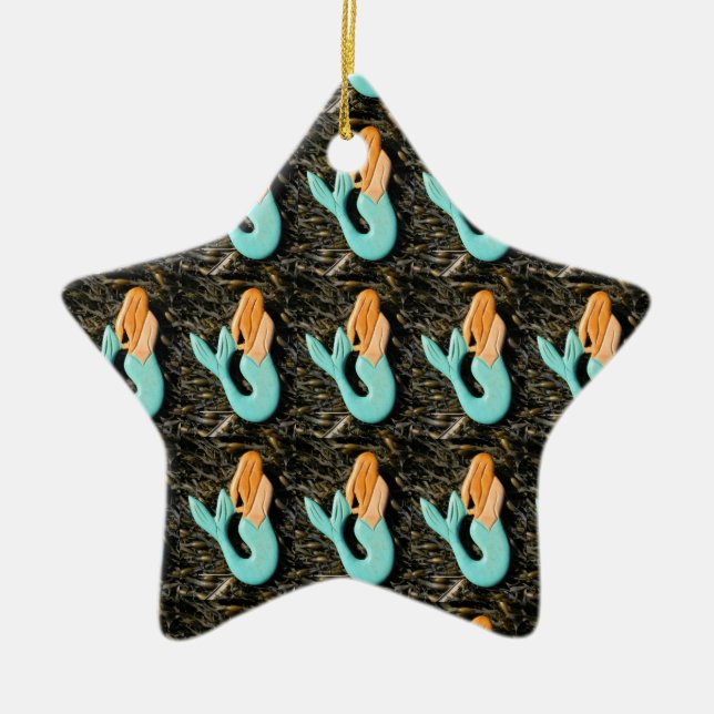 blue mermaid ornament (Front)
