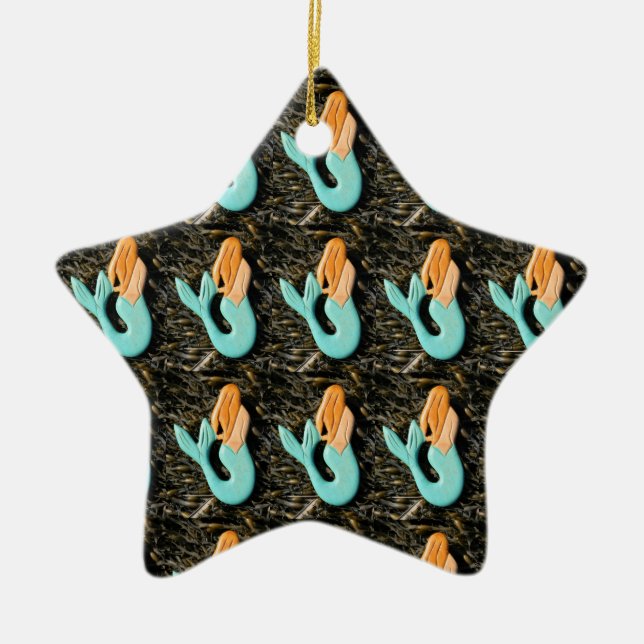 blue mermaid ornament (Front)