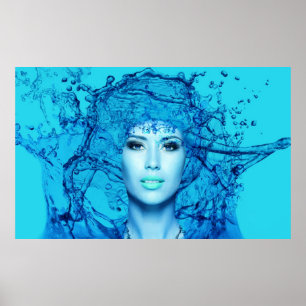 Blue Mermaid Poster