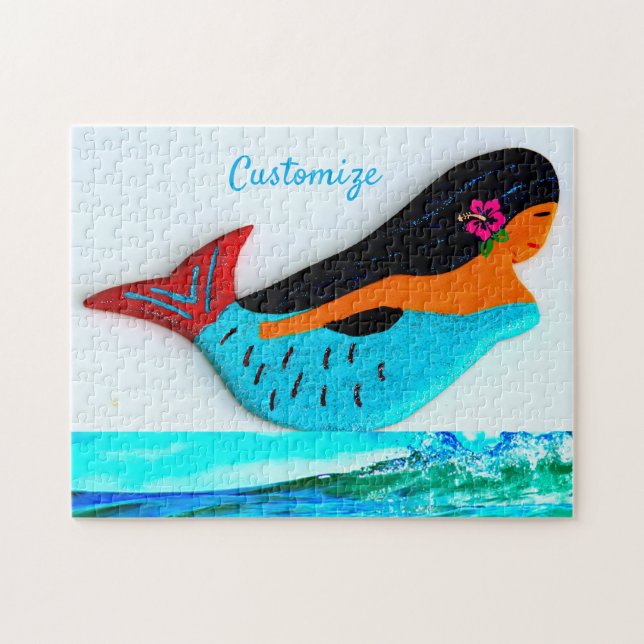 blue mermaid Thunder _Cove Jigsaw Puzzle (Horizontal)