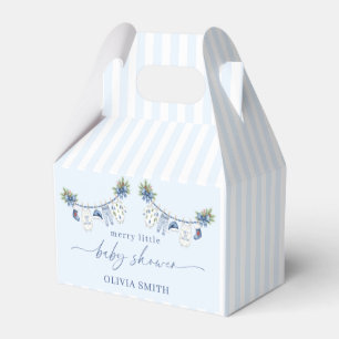 Blue Merry Little Baby Shower Boy Clothesline Favour Box
