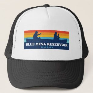 Blue Mesa Reservoir Colorado Canoe Trucker Hat