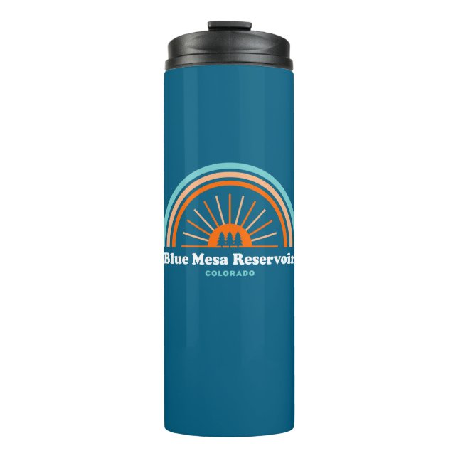 Blue Mesa Reservoir Colorado Rainbow Thermal Tumbler (Front)
