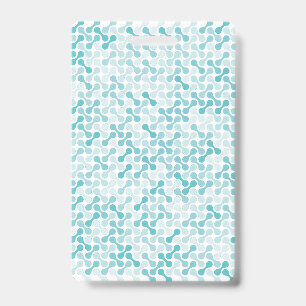 Blue metaball pattern ID badge