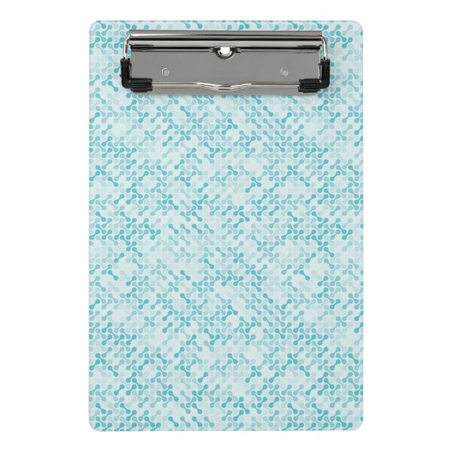 Blue metaball pattern mini clipboard (Front)