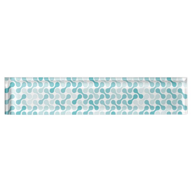 Blue metaball pattern nameplate (Front)