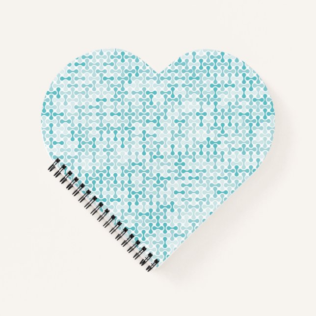 Blue metaball pattern notebook (Front)