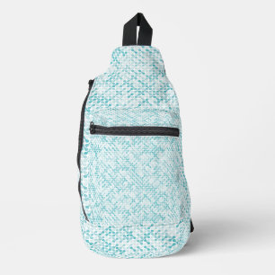 Blue metaball pattern sling bag
