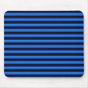 Blue Metal Horizontal Bars Mouse Pad