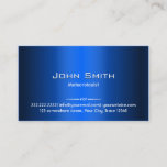 Blue Metal Meteorological Business Card<br><div class="desc">Blue Metal Meteorological Business Card.</div>