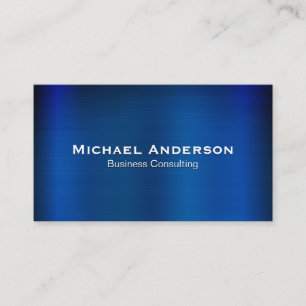 Blue Metallic Business Card
