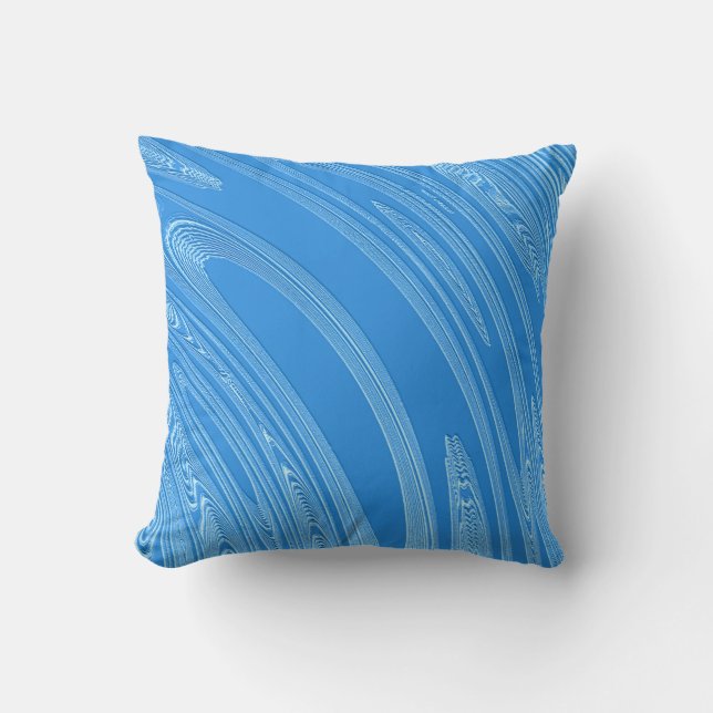 blue metallic texture cushion (Front)