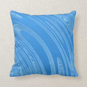blue metallic texture cushion