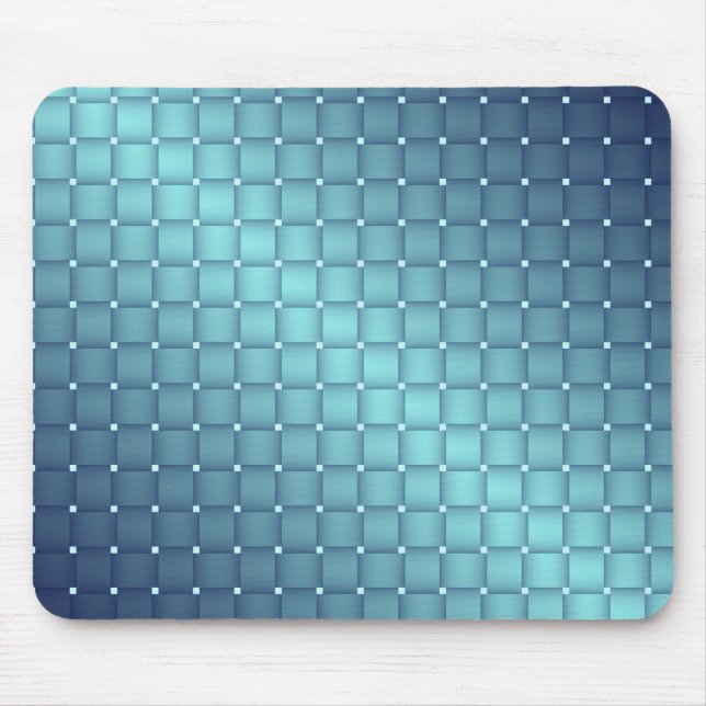 Blue Metallic Tiles Christmas decor Mouse Pad (Front)