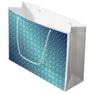 Blue Metallic Tiles Gift bag