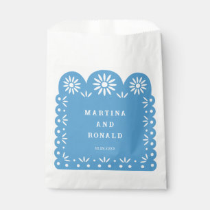 BLUE MEXICAN PAPEL PICADO FAVOUR BAGS