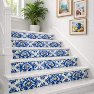 Blue Mexican Seamless Backsplash Tile