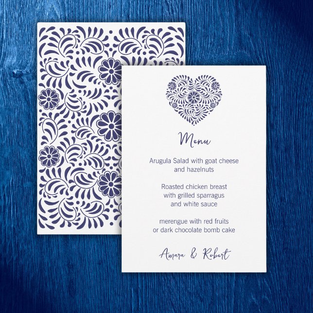 Blue Mexican Talavera Heart Announcement (Creator Uploaded)