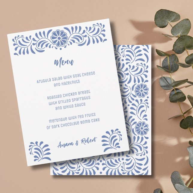 Blue Mexican talavera style Announcement (Creator Uploaded)