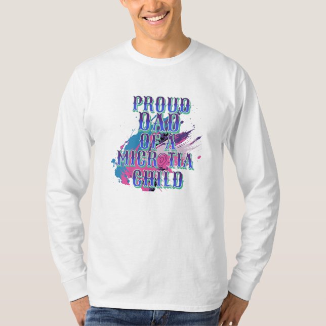 Blue Microtia Mum and Day  T-Shirt (Front)