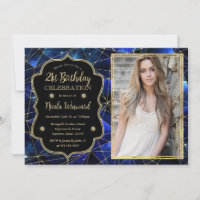 Blue Midnight Crystal Galaxy 21st Birthday photo